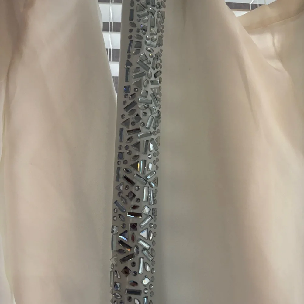 Fashion Nova White Pantsuit w/ Silver (crushed mirror look) XL - Picture 13 of 14